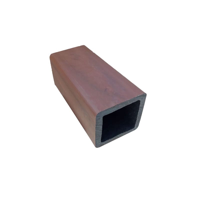 Perfil 90x90 do Deck Linha Prime na cor Ipê, peça estrutural em WPC